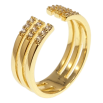 Кольцо Xuping QQMM Позолота 14K Инкрустация цирконием фото №2 Кольцо Xuping QQMM Позолота 14K Инкрустация цирконием фото №2