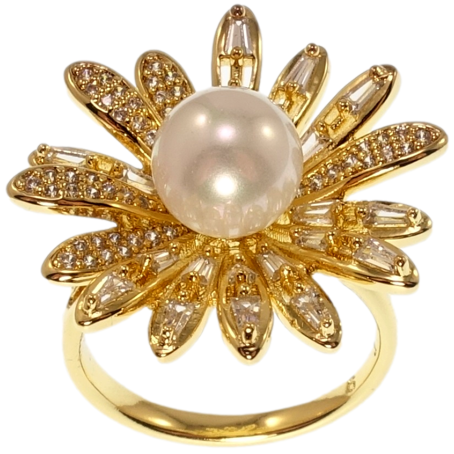 Каблучка Xuping QQMM Позолота 14K Квітка фото №1