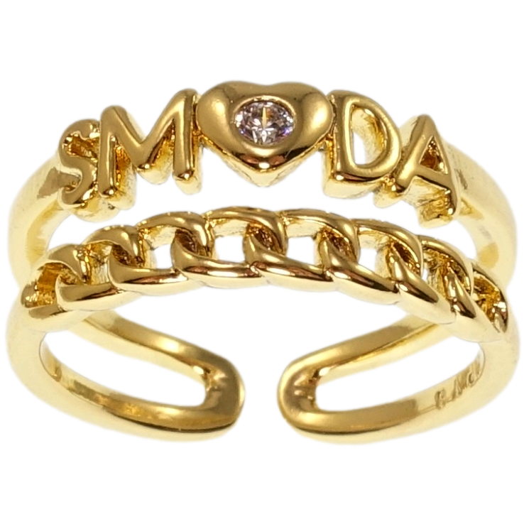 Каблучка Xuping QQMM Позолота 14K Smoda фото №3