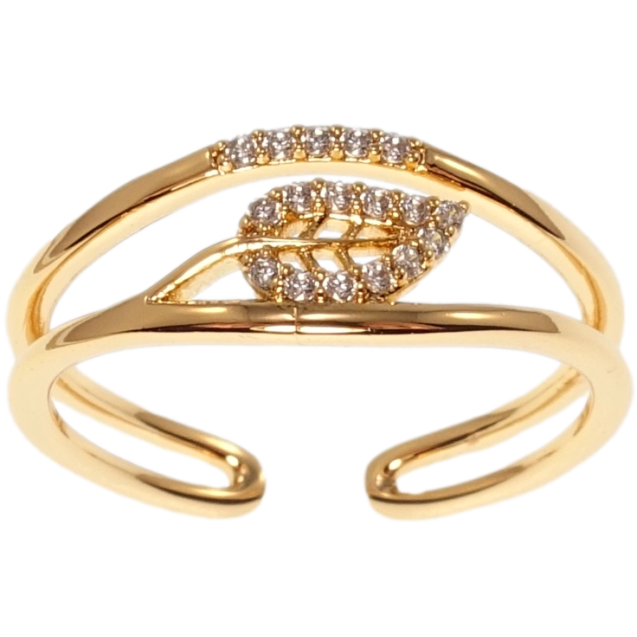 Кольцо Xuping QQMM Позолота 18K Листик фото №1