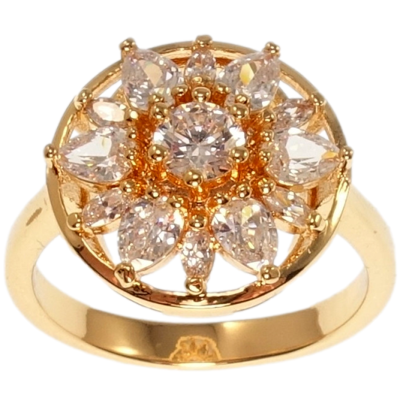 Каблучка Xuping M&L Колір 18K Кристальна квітка фото №1