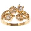 Кольцо Xuping M&L цвет 18K "Декоративная композиция с кристаллами" фото №2 Кольцо Xuping M&L цвет 18K "Декоративная композиция с кристаллами" фото №2