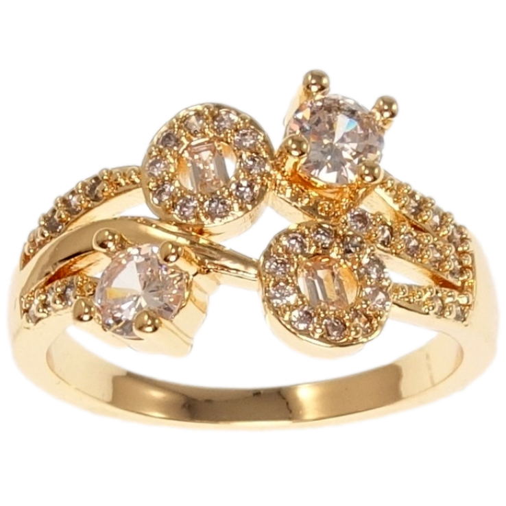 Кольцо Xuping M&L Цвет 18K Декоративная композиция с цирконием фото №10