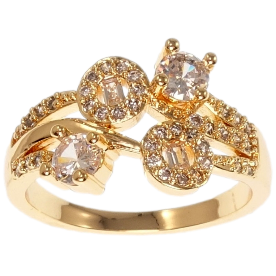 Кольцо Xuping M&L Цвет 18K Декоративная композиция с цирконием фото №1