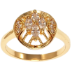 Каблучка Xuping M&L колір 18K "Візерунок з кристалами" фото №2