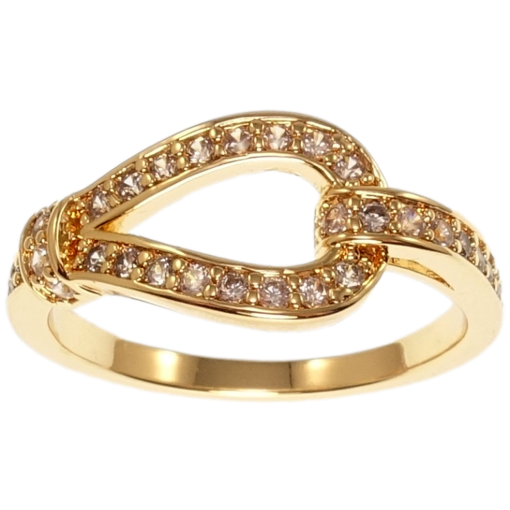 Каблучка Xuping M&L Колір 18K Петелька з цирконієм нар. 16,17 фото №22