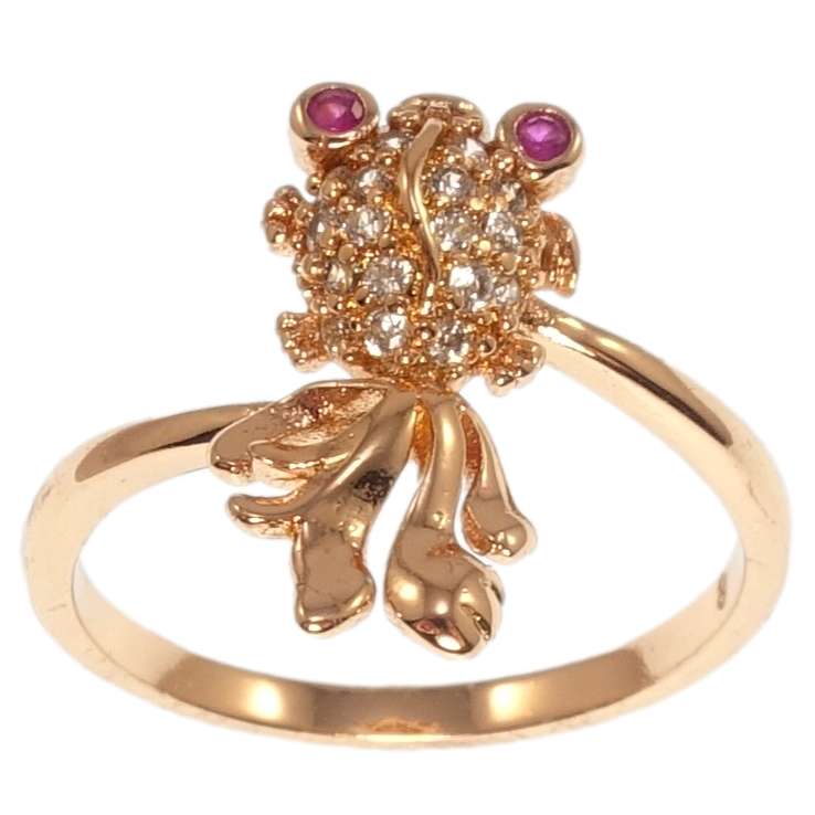 Кольцо Xuping Позолота РО Золотая рыбка фото №14