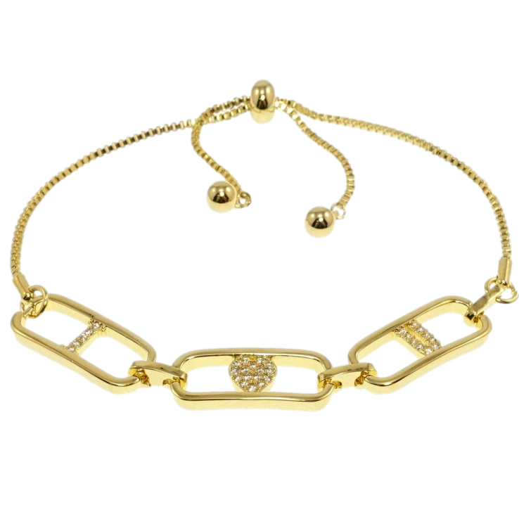 Браслет Xuping QQMM Позолота 14K Ланцюжок із вставкою I Love You на бігунку 12-22см х 1мм фото №25 Браслет Xuping QQMM Позолота 14K Ланцюжок із вставкою I Love You на бігунку 12-22см х 1мм фото №25