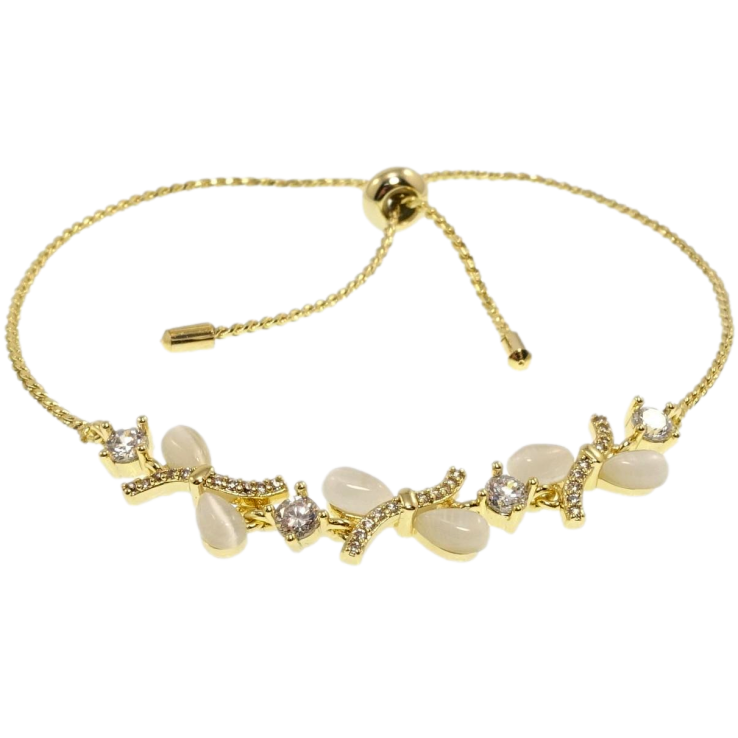 Браслет Xuping QQMM Позолота 14K Ланцюжок з декоративними бантами з Котячим оком на бігунці 11-22см х 1мм фото №24 Браслет Xuping QQMM Позолота 14K Ланцюжок з декоративними бантами з Котячим оком на бігунці 11-22см х 1мм фото №24