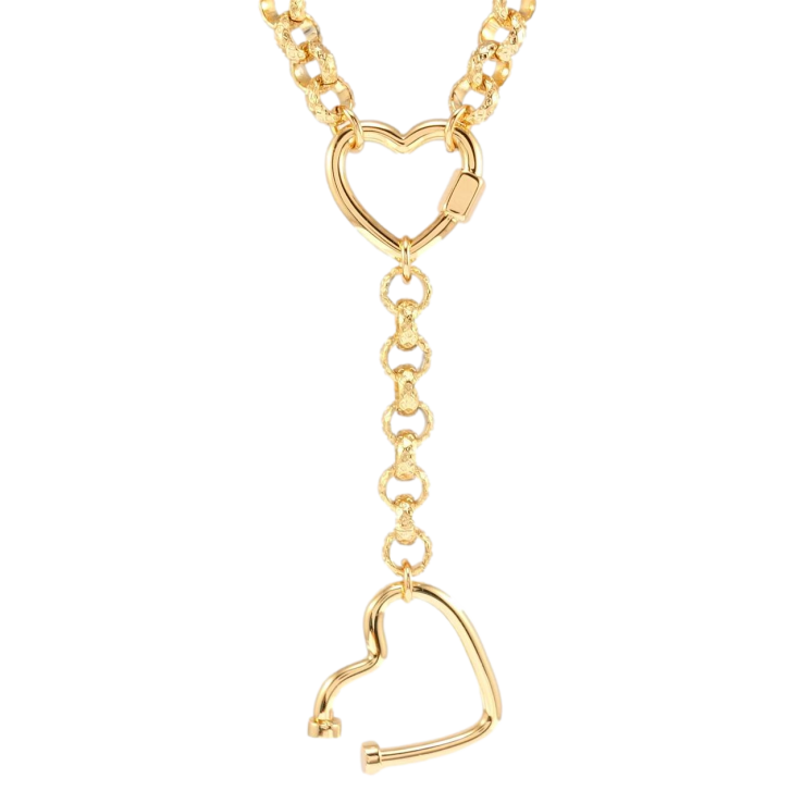 Підвіска на ланцюжку Xuping QQMM Позолота 18K Сердечка на ланцюжку довжина 41-46,5мм х 6мм фото №2 Підвіска на ланцюжку Xuping QQMM Позолота 18K Сердечка на ланцюжку довжина 41-46,5мм х 6мм фото №2