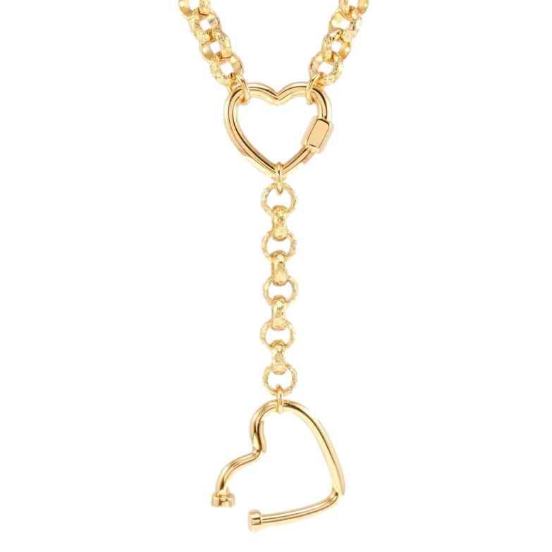 Підвіска на ланцюжку Xuping QQMM Позолота 18K Сердечка на ланцюжку довжина 41-46,5мм х 6мм фото №1 Підвіска на ланцюжку Xuping QQMM Позолота 18K Сердечка на ланцюжку довжина 41-46,5мм х 6мм фото №1