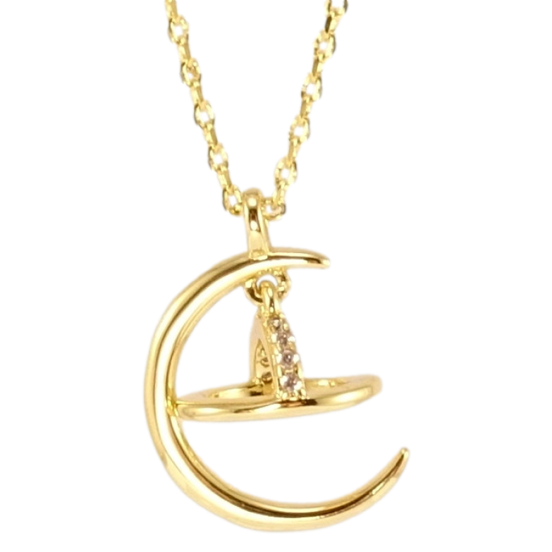 Кулон на ланцюжку Xuping QQMM Позолота 14K Декоративна підвіска довжина 45-50см х 1мм фото №1