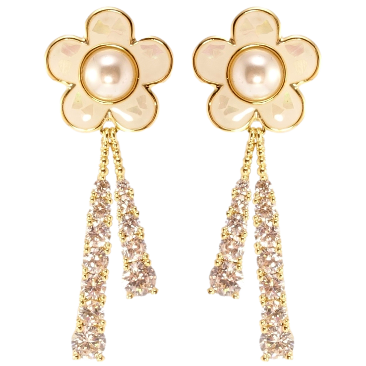 Сережки Xuping JEAN GOUJON Позолота 14K пусети Перлинні квіточки фото №22 Сережки Xuping JEAN GOUJON Позолота 14K пусети Перлинні квіточки фото №22