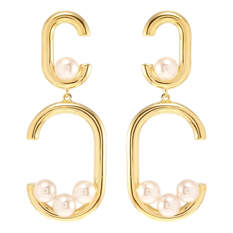 Сережки Xuping JEAN GOUJON Позолота 14K пусети Декоративні підвіски з перлами фото №1 Сережки Xuping JEAN GOUJON Позолота 14K пусети Декоративні підвіски з перлами фото №1