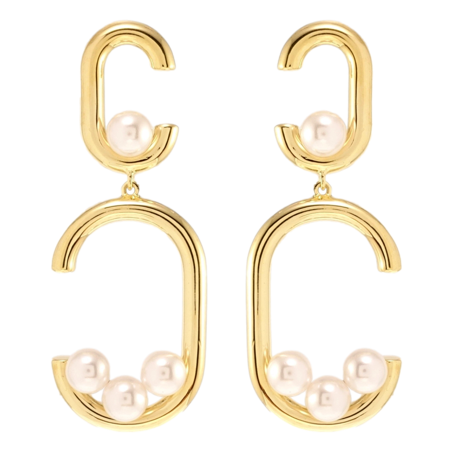 Сережки Xuping JEAN GOUJON Позолота 14K пусети Декоративні підвіски з перлами фото №1 Сережки Xuping JEAN GOUJON Позолота 14K пусети Декоративні підвіски з перлами фото №1