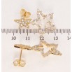 Сережки Xuping JEAN GOUJON Позолота 18K пусети Зірки інкрустація цирконієм фото №2 Сережки Xuping JEAN GOUJON Позолота 18K пусети Зірки інкрустація цирконієм фото №2
