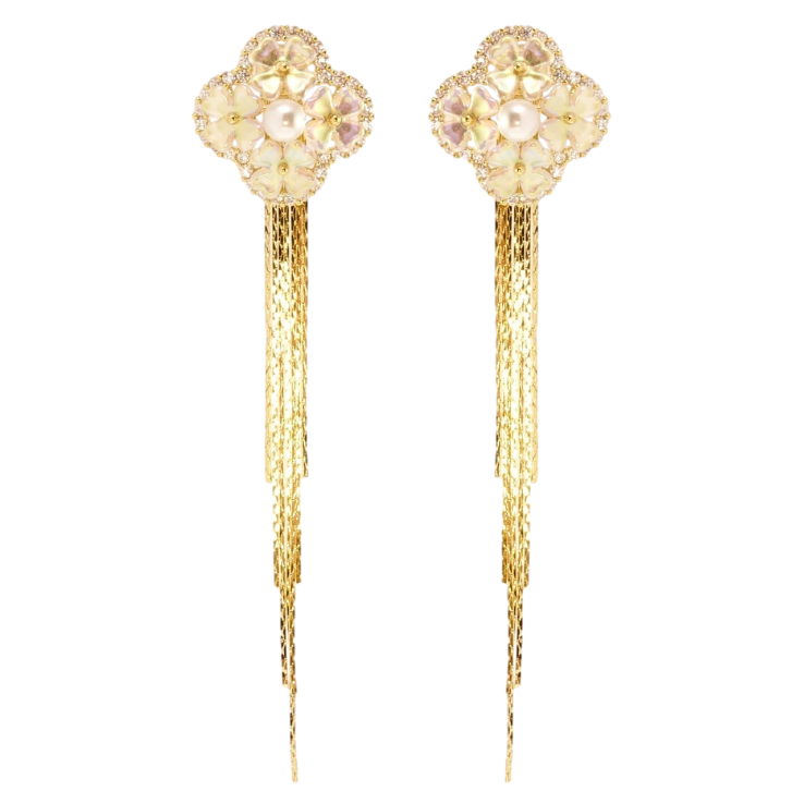 Сережки Xuping JEAN GOUJON Позолота 14K пусети Квіткова екзотика фото №21 Сережки Xuping JEAN GOUJON Позолота 14K пусети Квіткова екзотика фото №21