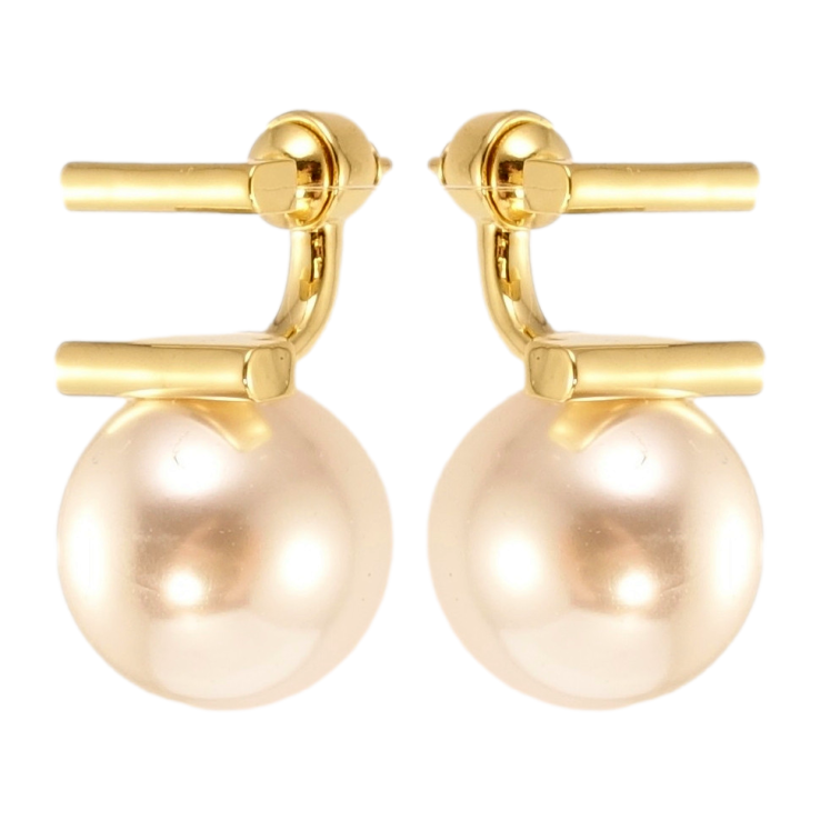 Сережки Xuping JEAN GOUJON Позолота 14K пусети Перлинний модерн ø 14мм фото №18 Сережки Xuping JEAN GOUJON Позолота 14K пусети Перлинний модерн ø 14мм фото №18