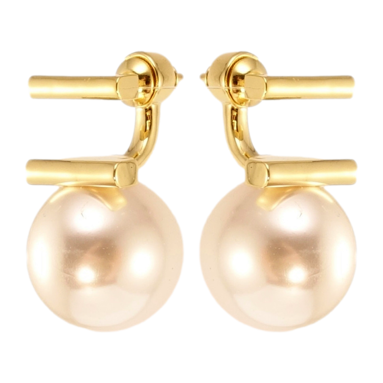 Серьги Xuping JEAN GOUJON Позолота 14K пусеты Жемчужный модерн ø 14мм фото №2 Серьги Xuping JEAN GOUJON Позолота 14K пусеты Жемчужный модерн ø 14мм фото №2