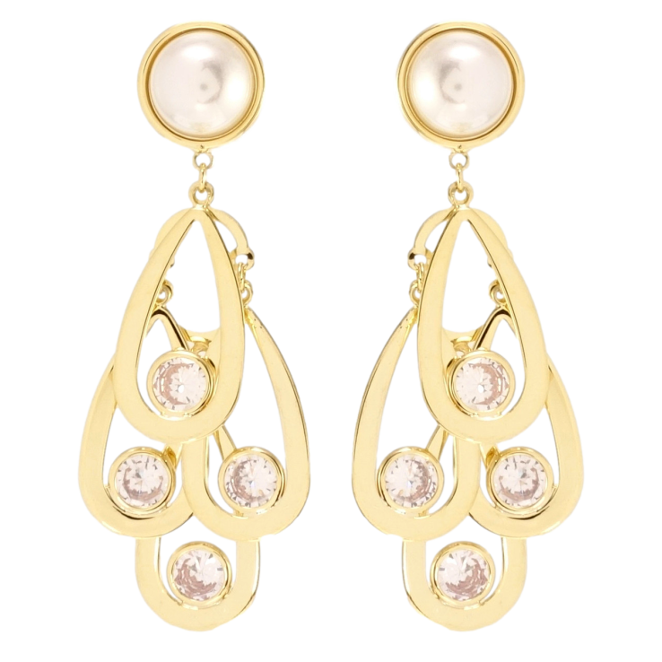 Сережки Xuping JEAN GOUJON Позолота 14K пусети Пава фото №4 Сережки Xuping JEAN GOUJON Позолота 14K пусети Пава фото №4