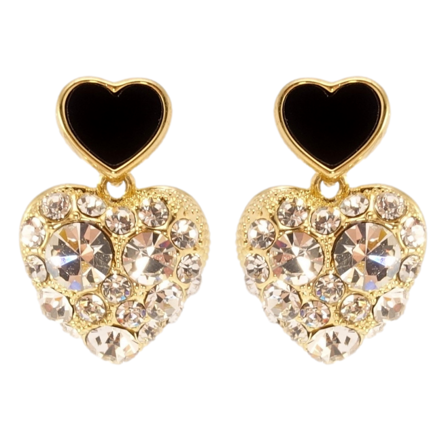 Сережки Xuping JEAN GOUJON Позолота 14K пусети Сердечка з цирконієм фото №1 Сережки Xuping JEAN GOUJON Позолота 14K пусети Сердечка з цирконієм фото №1