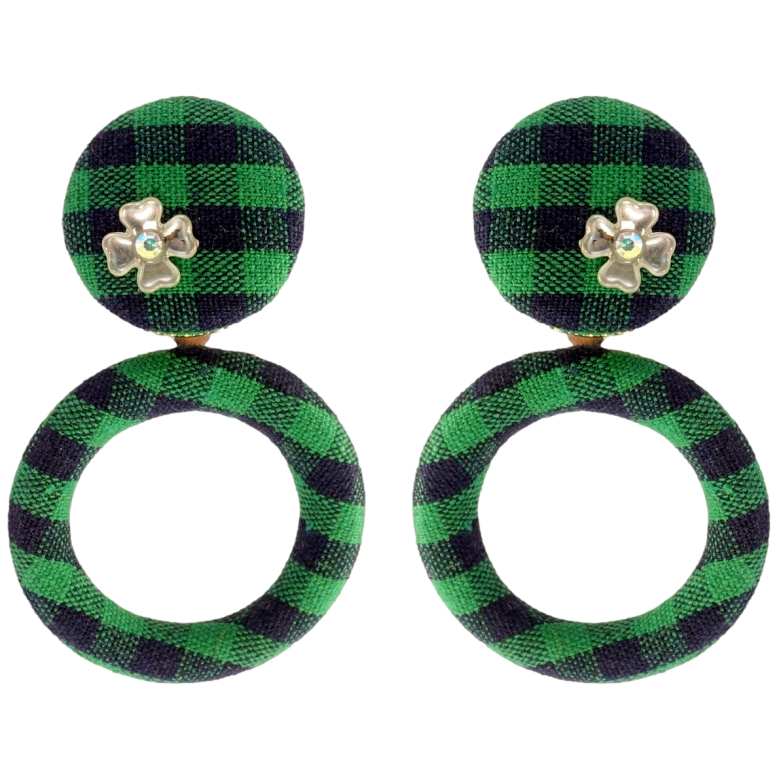 Сережки Xuping JEAN GOUJON Позолота 14K пусети Колечки обтягнуті тканиною фото №1 Сережки Xuping JEAN GOUJON Позолота 14K пусети Колечки обтягнуті тканиною фото №1