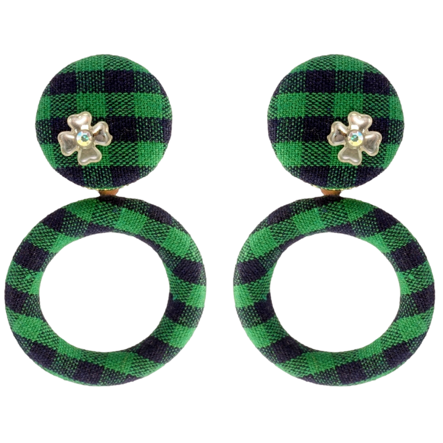 Сережки Xuping JEAN GOUJON Позолота 14K пусети Колечки обтягнуті тканиною фото №1 Сережки Xuping JEAN GOUJON Позолота 14K пусети Колечки обтягнуті тканиною фото №1