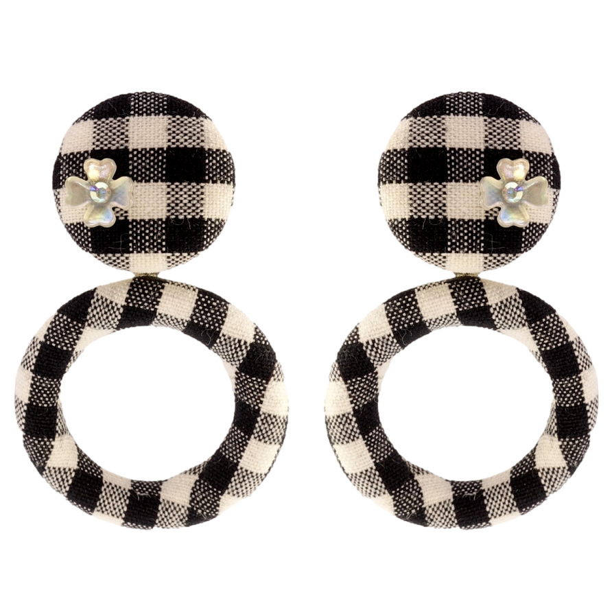 Сережки Xuping JEAN GOUJON Позолота 14K пусети Колечки обтягнуті тканиною фото №1 Сережки Xuping JEAN GOUJON Позолота 14K пусети Колечки обтягнуті тканиною фото №1