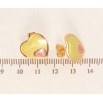 Сережки Xuping JEAN GOUJON Позолота 18K пусети Сердечки з салатно-рожевою емаллю фото №2 Сережки Xuping JEAN GOUJON Позолота 18K пусети Сердечки з салатно-рожевою емаллю фото №2