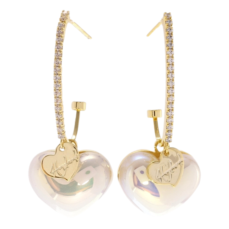 Сережки Xuping JEAN GOUJON Позолота 14K пусети Перламутрові серця на колечких фото №24 Сережки Xuping JEAN GOUJON Позолота 14K пусети Перламутрові серця на колечких фото №24