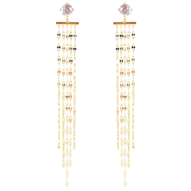 Сережки Xuping JEAN GOUJON Позолота 14K пусети Декоративні підвіски з ланцюжків фото №1 Сережки Xuping JEAN GOUJON Позолота 14K пусети Декоративні підвіски з ланцюжків фото №1