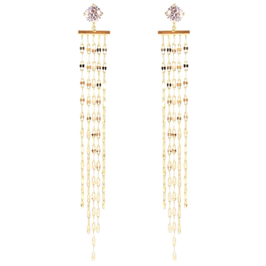 Сережки Xuping JEAN GOUJON Позолота 14K пусети Декоративні підвіски з ланцюжків фото №1 Сережки Xuping JEAN GOUJON Позолота 14K пусети Декоративні підвіски з ланцюжків фото №1