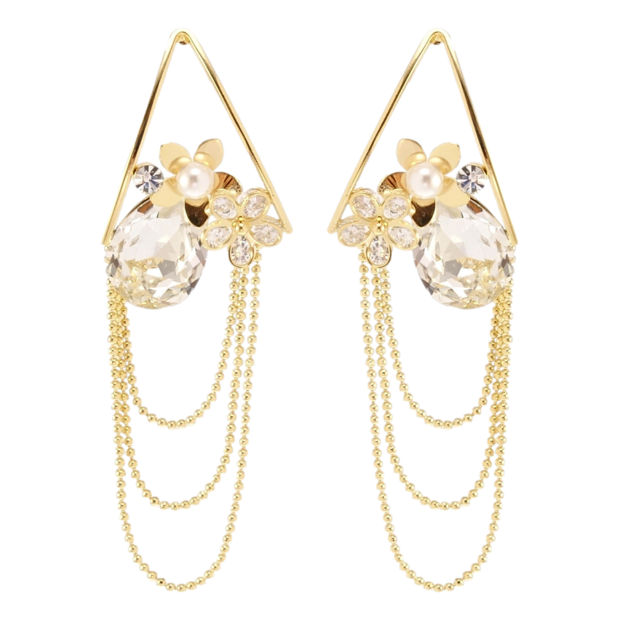 Сережки Xuping JEAN GOUJON Позолота 14K пусети Квітковий настрій фото №1 Сережки Xuping JEAN GOUJON Позолота 14K пусети Квітковий настрій фото №1