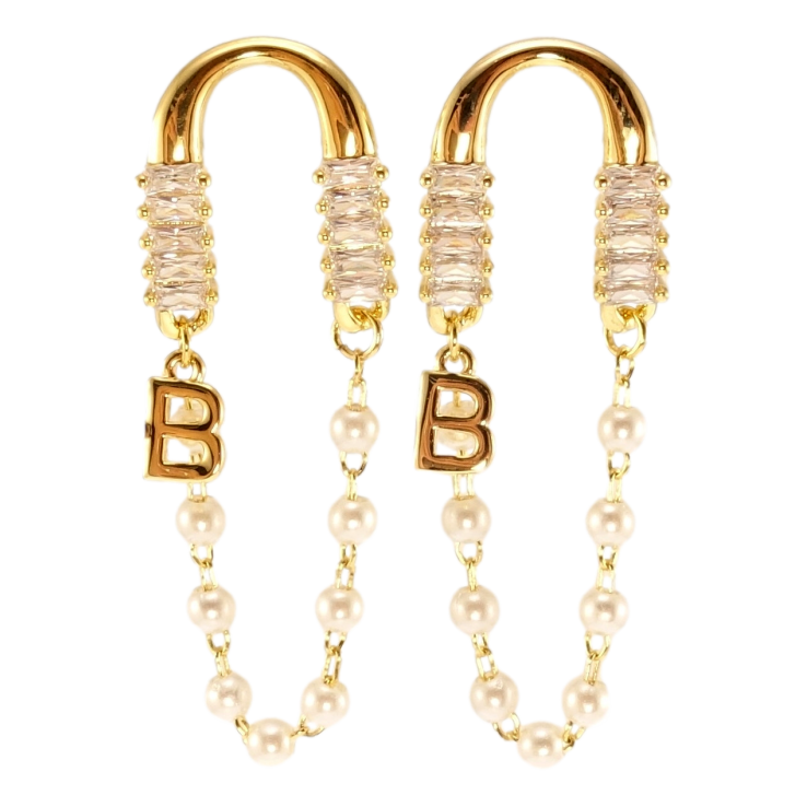 Сережки Xuping JEAN GOUJON Позолота 14K пусети Авангард візерунок на один бік фото №20 Сережки Xuping JEAN GOUJON Позолота 14K пусети Авангард візерунок на один бік фото №20