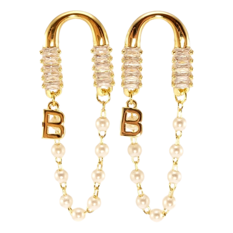 Серьги Xuping JEAN GOUJON Позолота 14K пусеты Авангард узор на одну сторону фото №1 Серьги Xuping JEAN GOUJON Позолота 14K пусеты Авангард узор на одну сторону фото №1