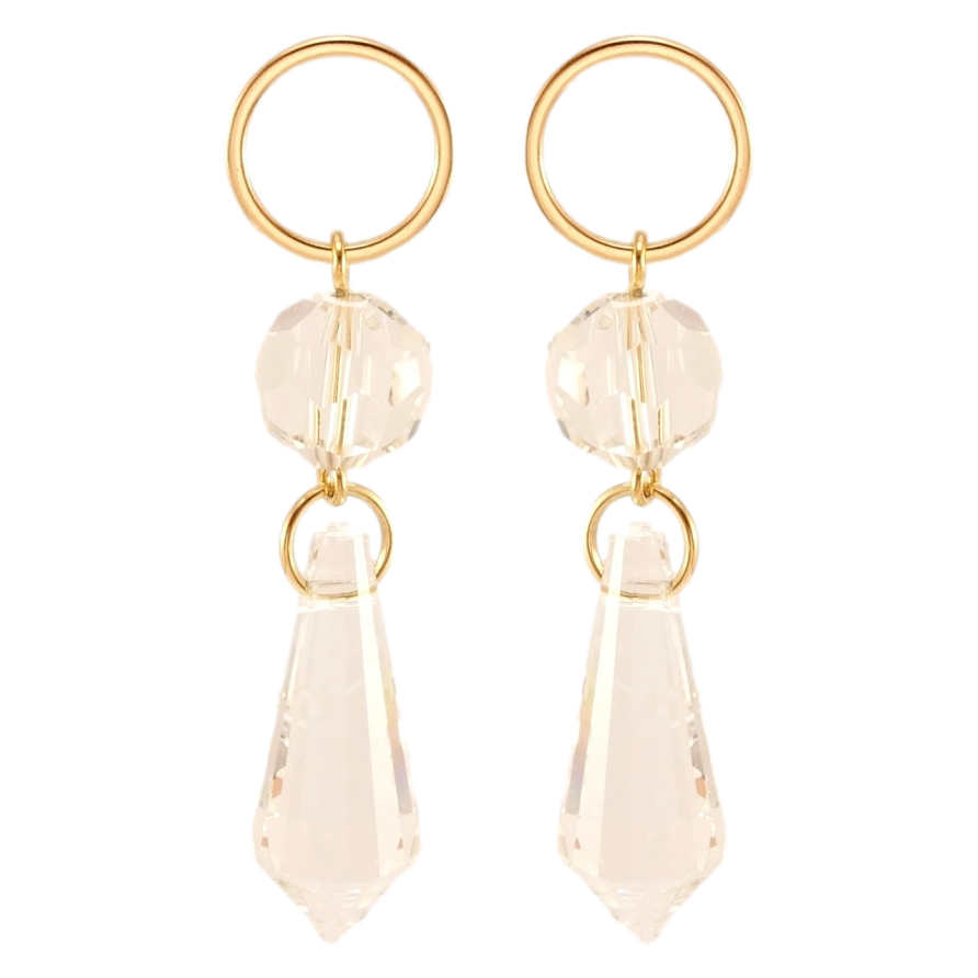 Сережки Xuping JEAN GOUJON Позолота 18K пусети Екстравагантні кристальні підвіски фото №1 Сережки Xuping JEAN GOUJON Позолота 18K пусети Екстравагантні кристальні підвіски фото №1