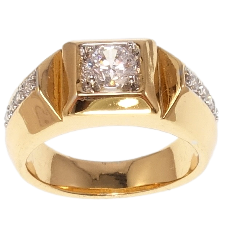 Перстень Xuping Позолота+Родій Класика фото №20