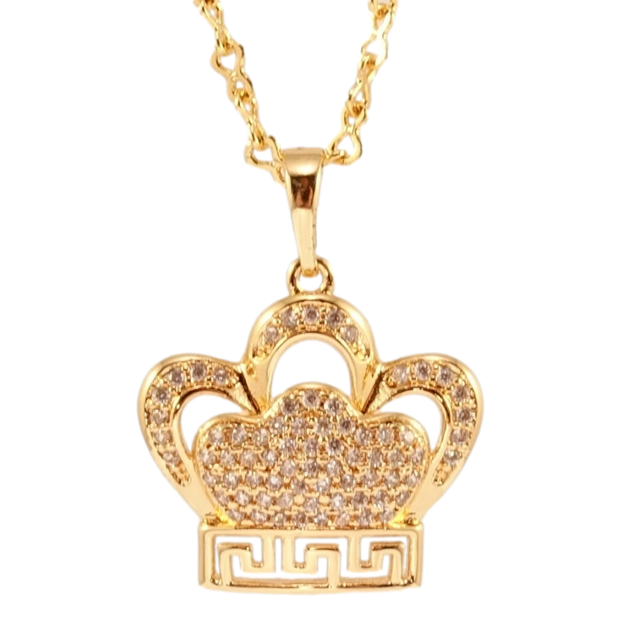 Кулон на ланцюжку Xuping M&L Колір 18K Корона довжина 46см х 2мм фото №1 Кулон на ланцюжку Xuping M&L Колір 18K Корона довжина 46см х 2мм фото №1