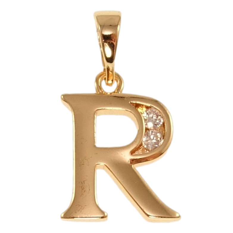 Кулон Xuping M&L Колір 18K Літера R для ланцюжка до 5мм фото №1