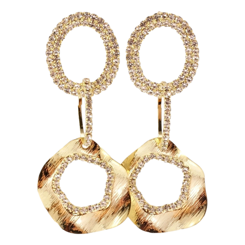 Сережки Xuping JEAN GOUJON Позолота 14K пусети Фігурні підвіски з цирконієм фото №1 Сережки Xuping JEAN GOUJON Позолота 14K пусети Фігурні підвіски з цирконієм фото №1