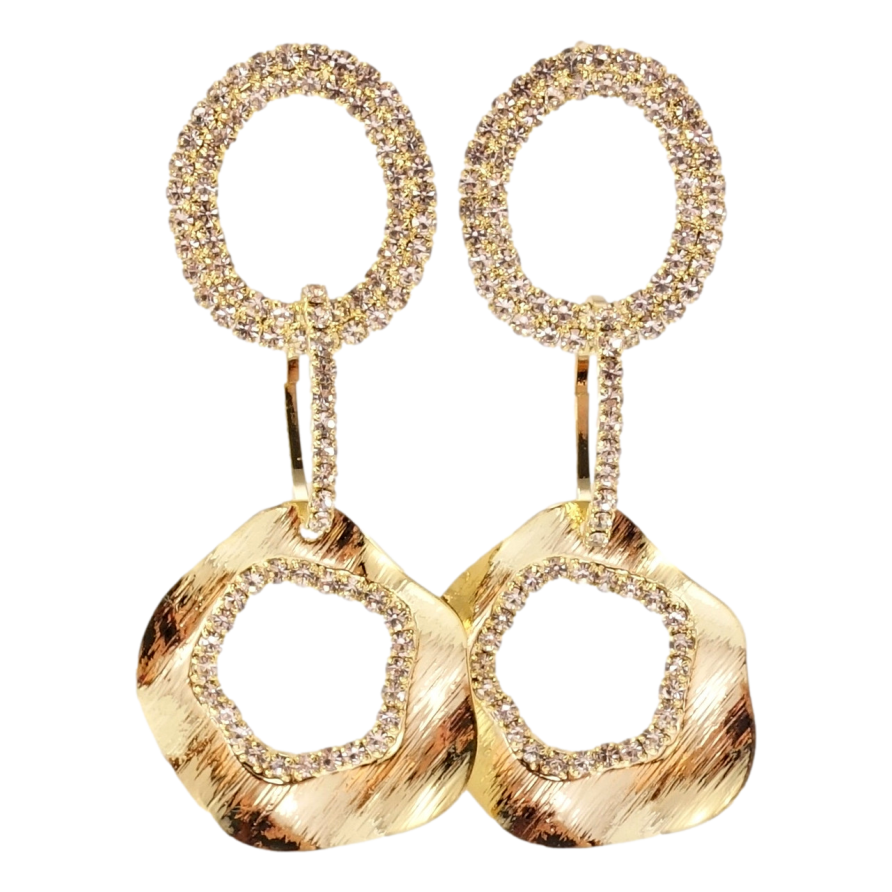 Сережки Xuping JEAN GOUJON Позолота 14K пусети Фігурні підвіски з цирконієм фото №1 Сережки Xuping JEAN GOUJON Позолота 14K пусети Фігурні підвіски з цирконієм фото №1