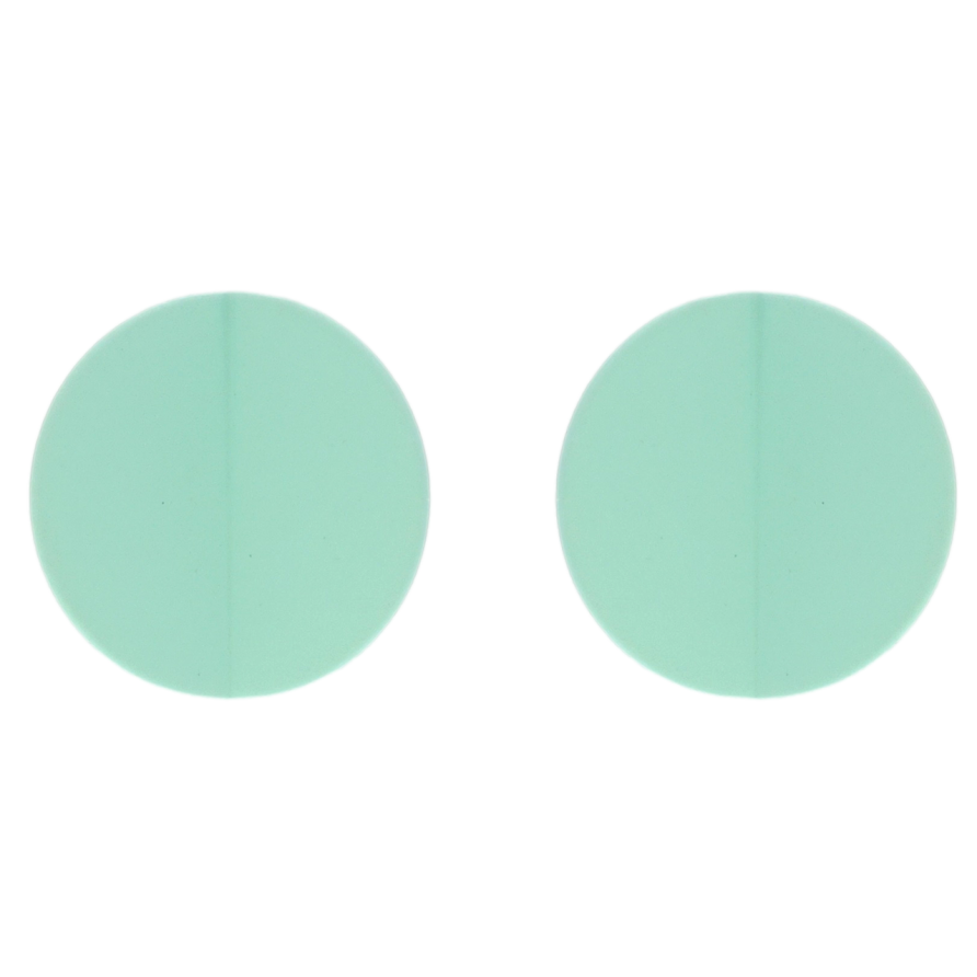 Сережки Xuping JEAN GOUJON Родій пусети Зігнуті кола з покриттям Soft-touch фото №1