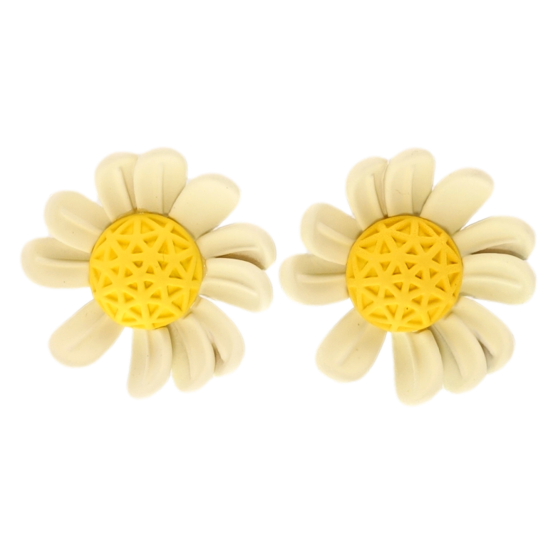 Сережки Xuping JEAN GOUJON Родій пусети Ромашки з покриттям Soft-touch фото №1 Сережки Xuping JEAN GOUJON Родій пусети Ромашки з покриттям Soft-touch фото №1