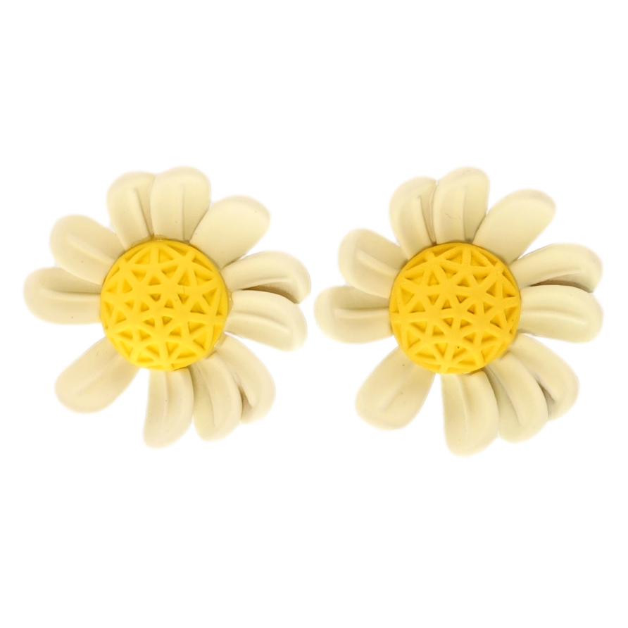 Сережки Xuping JEAN GOUJON Родій пусети Ромашки з покриттям Soft-touch фото №1 Сережки Xuping JEAN GOUJON Родій пусети Ромашки з покриттям Soft-touch фото №1