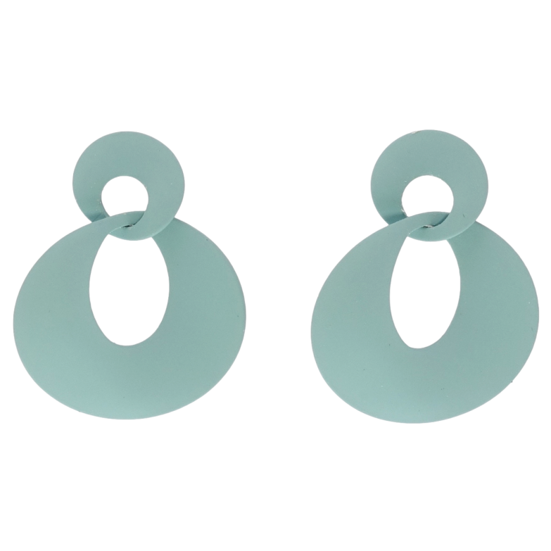 Сережки Xuping JEAN GOUJON Родій пусети Колечки з покриттям Soft-touch фото №1