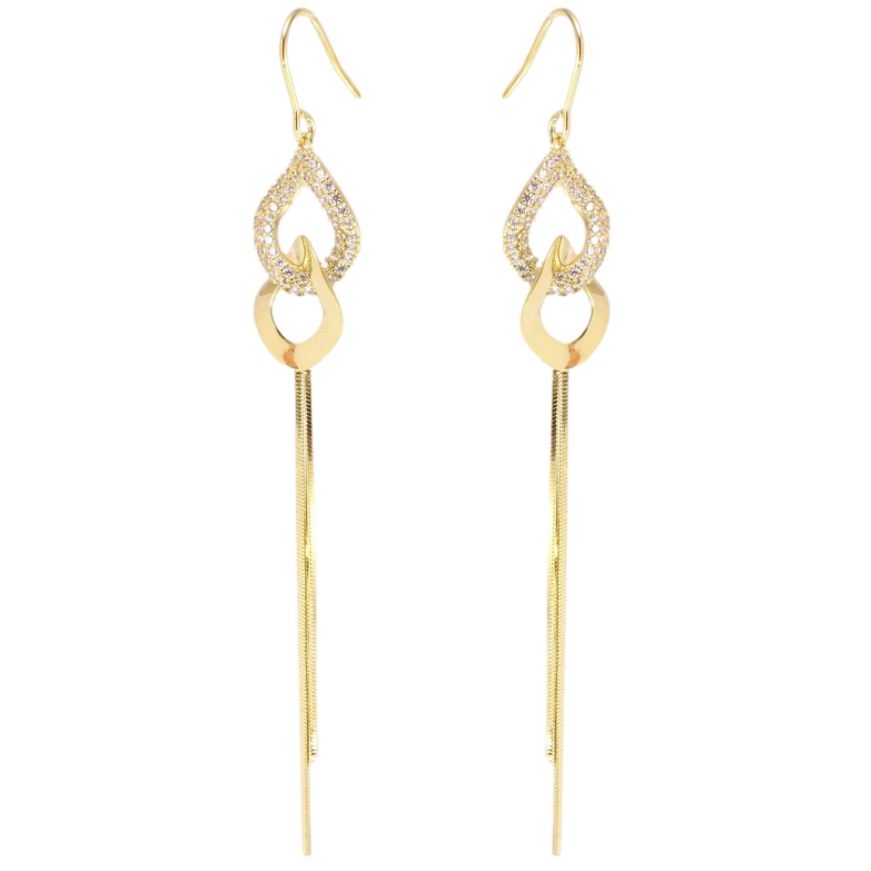 Сережки Xuping JEAN GOUJON Позолота 14K французький замок Елегантність фото №1