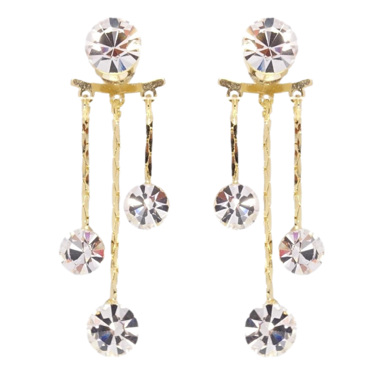 Сережки Xuping JEAN GOUJON Позолота 14K пусети Декоративні підвіски з кристалами фото №1 Сережки Xuping JEAN GOUJON Позолота 14K пусети Декоративні підвіски з кристалами фото №1