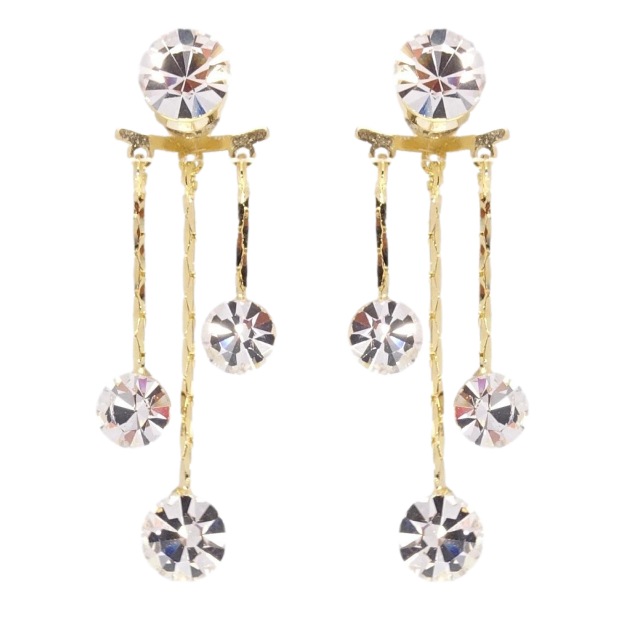 Сережки Xuping JEAN GOUJON Позолота 14K пусети Декоративні підвіски з кристалами фото №1 Сережки Xuping JEAN GOUJON Позолота 14K пусети Декоративні підвіски з кристалами фото №1