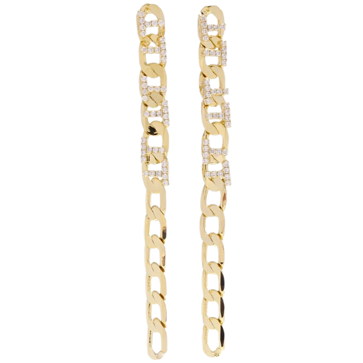 Сережки Xuping JEAN GOUJON Позолота 14K пусети Ланцюжок з цирконієм фото №15 Сережки Xuping JEAN GOUJON Позолота 14K пусети Ланцюжок з цирконієм фото №15