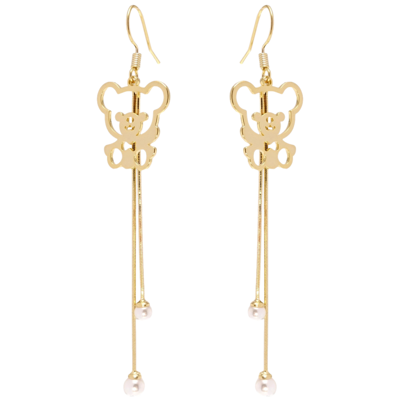 Сережки Xuping JEAN GOUJON Позолота 14K французький замок Ведмедики фото №1 Сережки Xuping JEAN GOUJON Позолота 14K французький замок Ведмедики фото №1